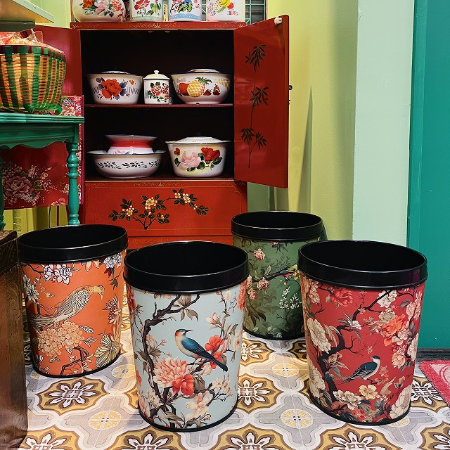 シノワズリ風ダストボックス/4柄