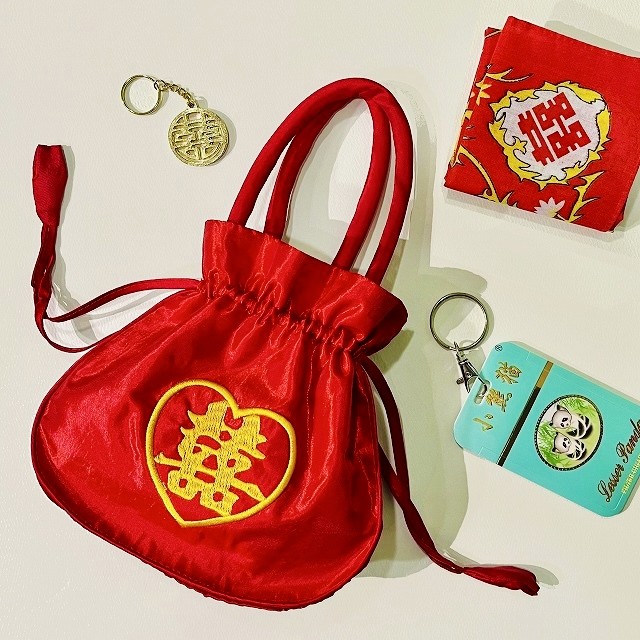 ダブルハピネス♡ミニ巾着バッグ